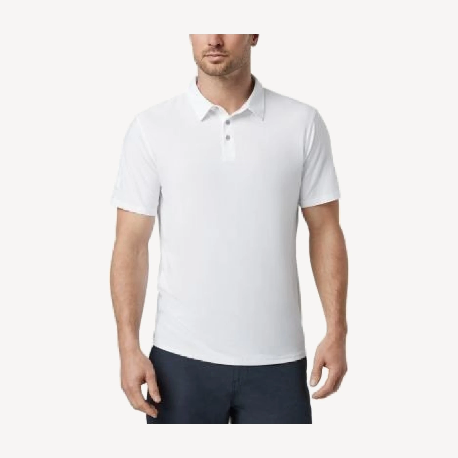 Vuori Strato Tech Polo Shirt in Navy Heather