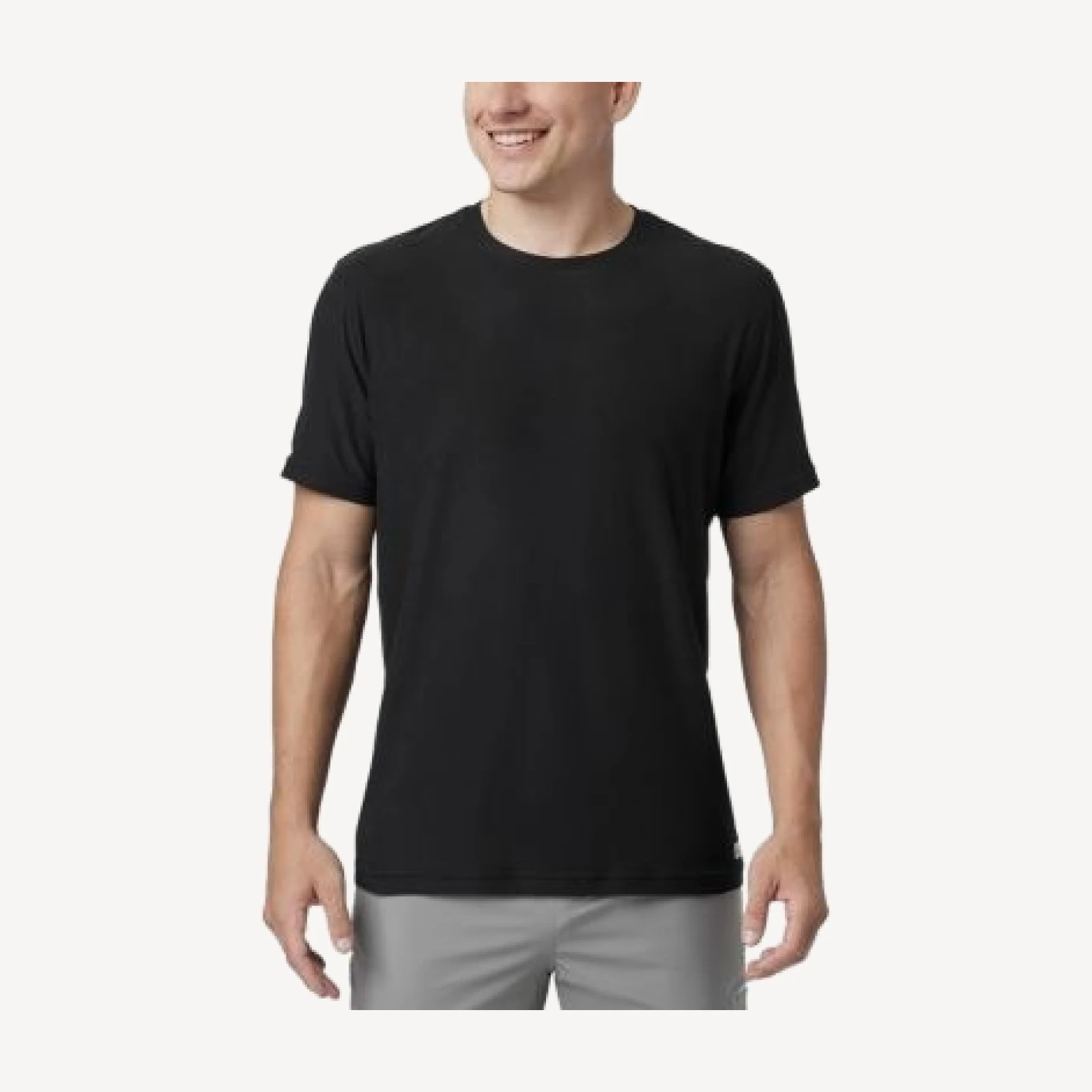 Vuori Strato Short Sleeve Tech Tee in Blue Sea Heather