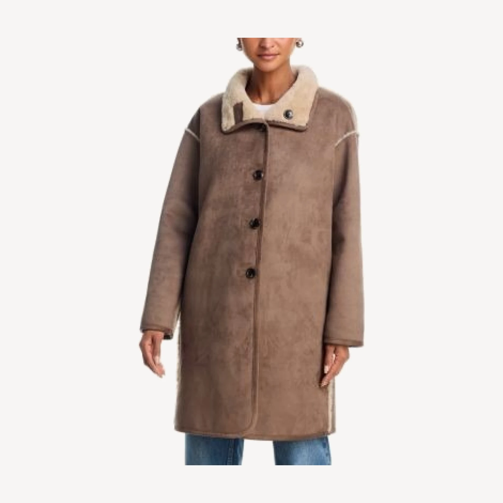 Velvet by Graham & Spencer Yves Faux Shearling Jacket
