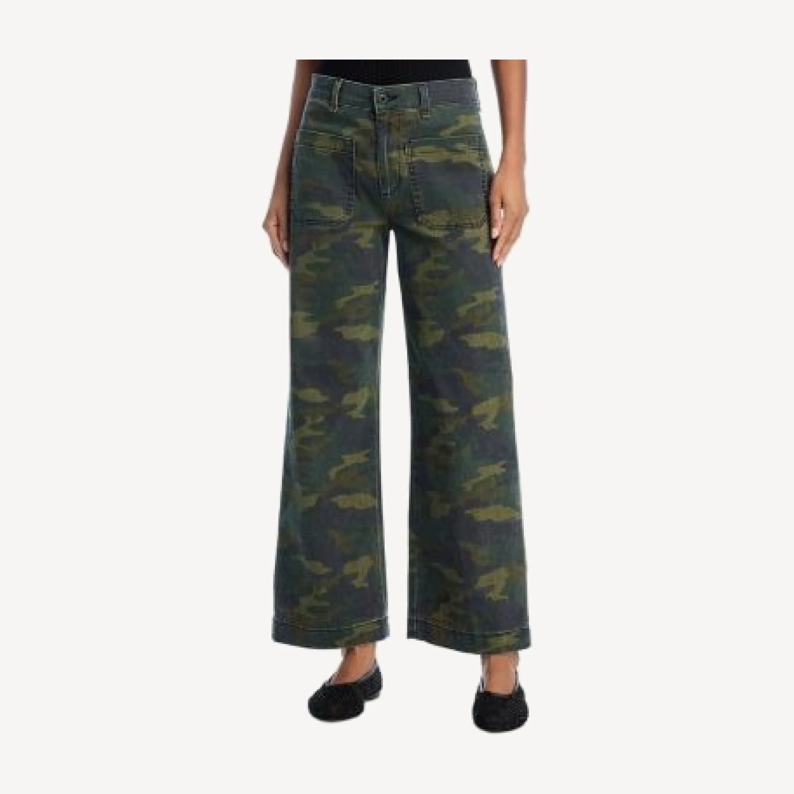 Askk Ny Camouflage Wide Leg Pants