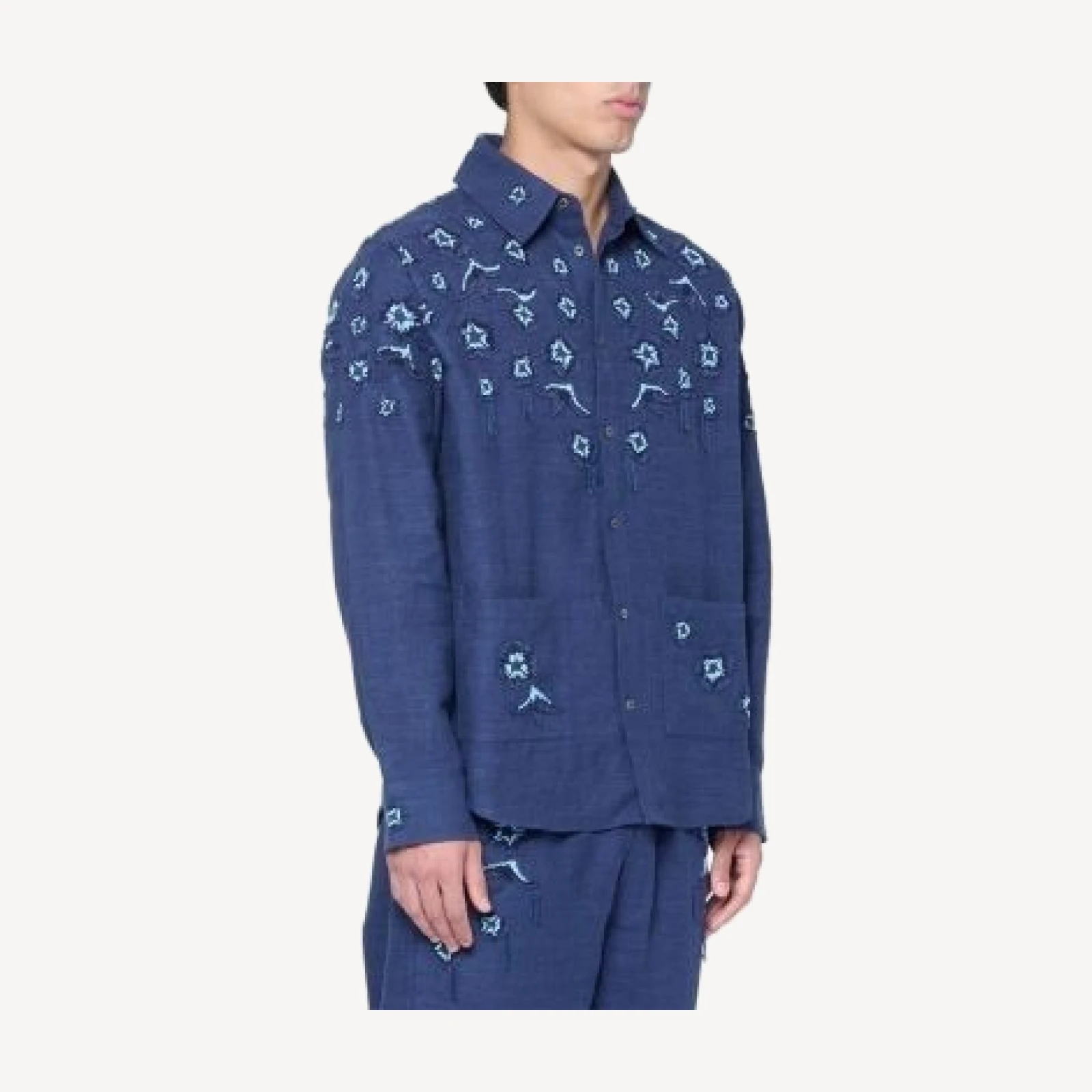Baziszt Sesame Flower Woven Shirt