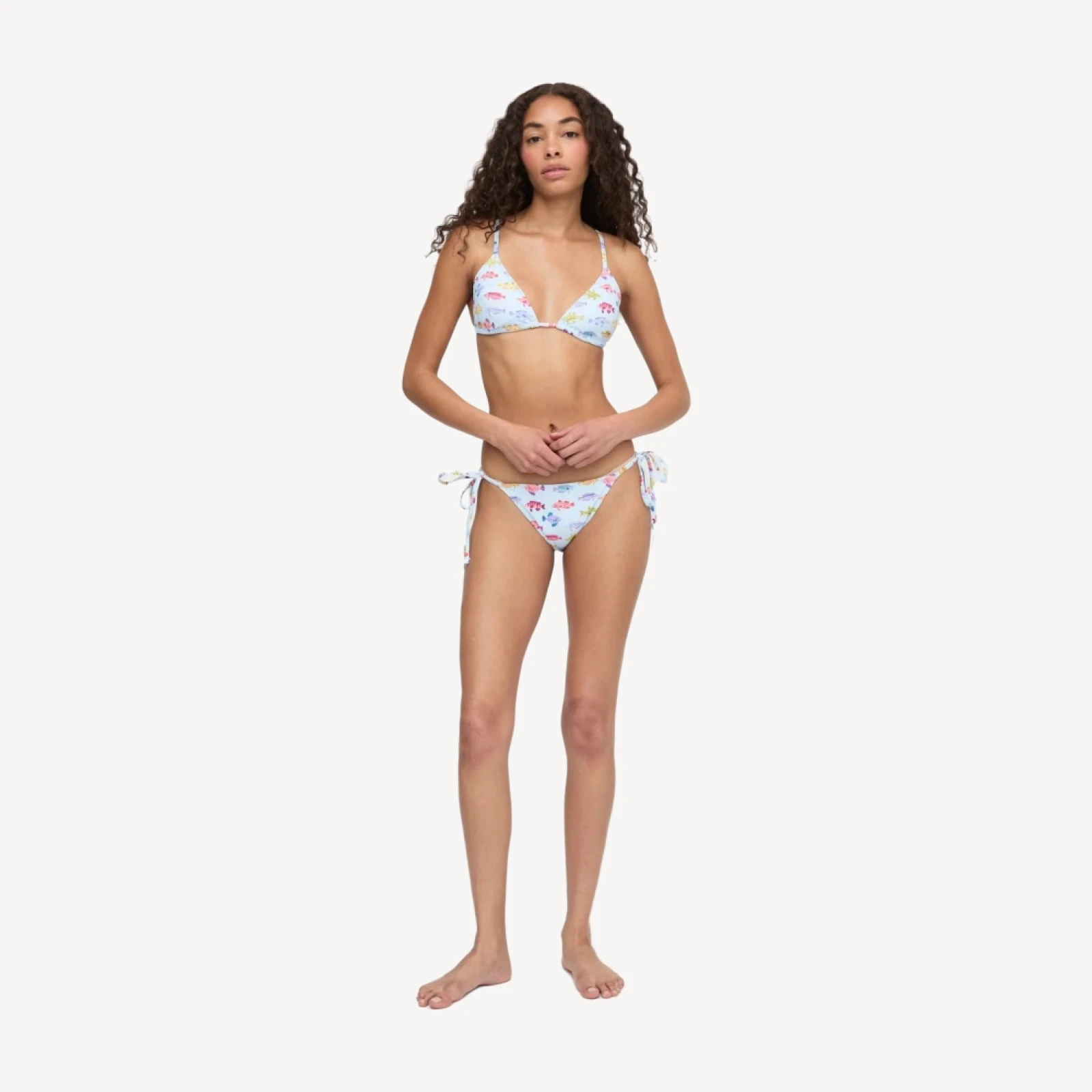 The Alessia Bikini Set - Blue Rainbow Fish