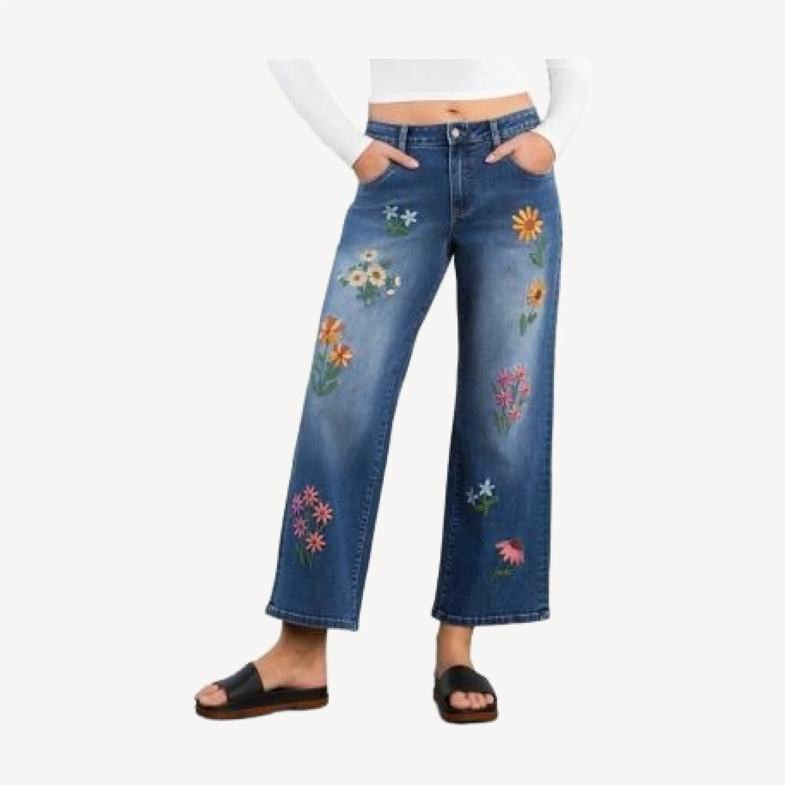 Billy T Meadow Kiss Embroidered Jeans