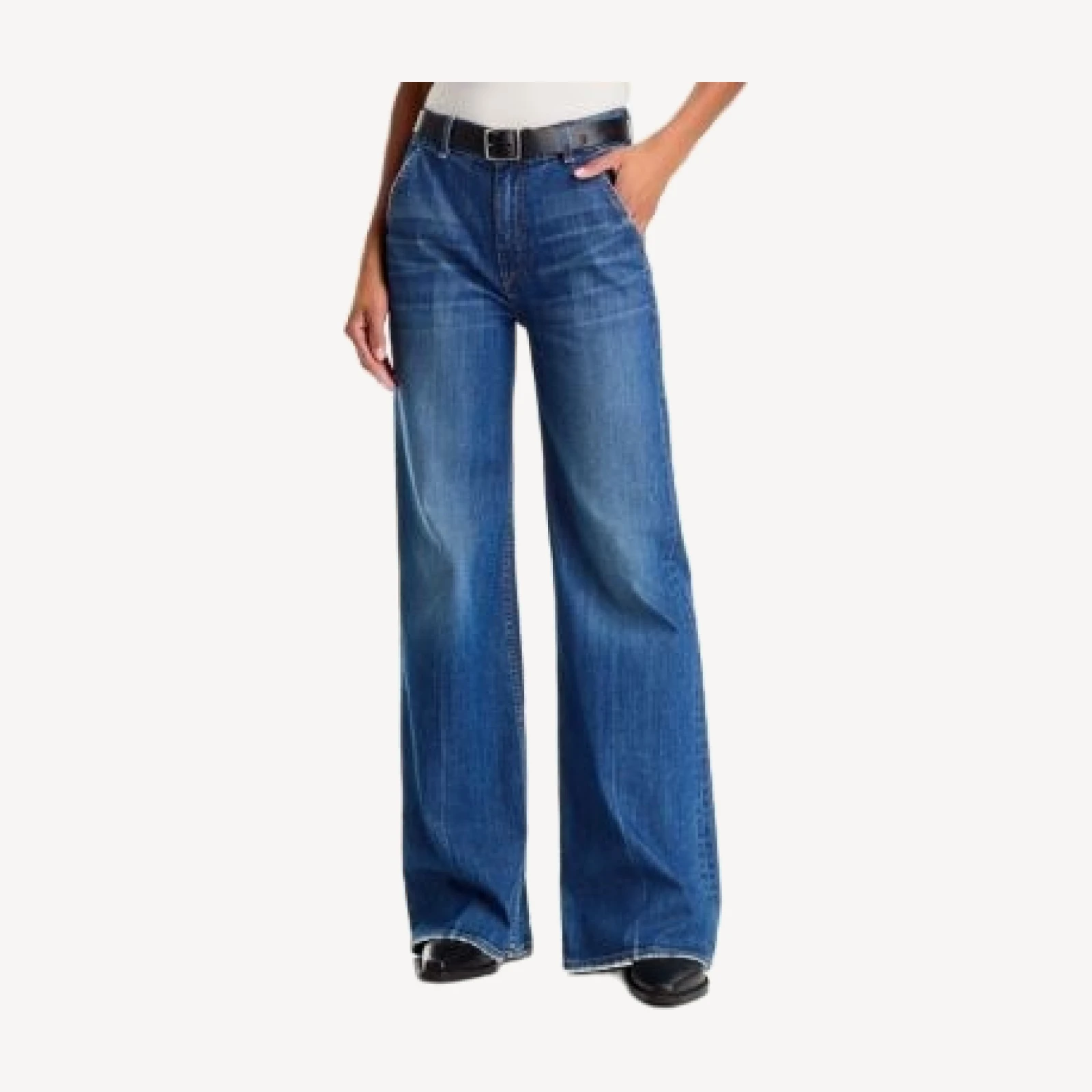Askk Ny Brighton High Rise Trouser Jeans in Gunnison