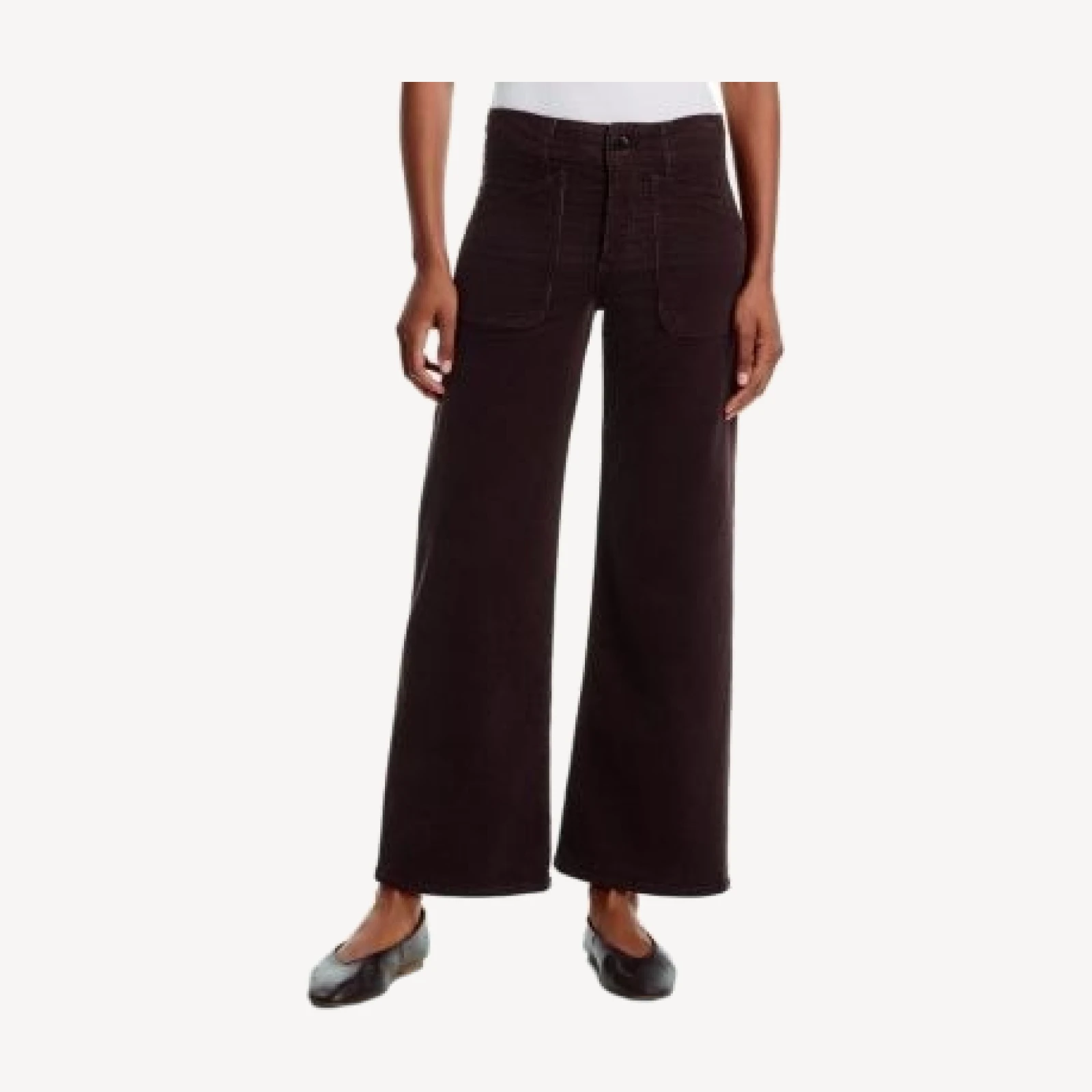 Askk Ny The Jam High Rise Wide Leg Jeans in Chocolate