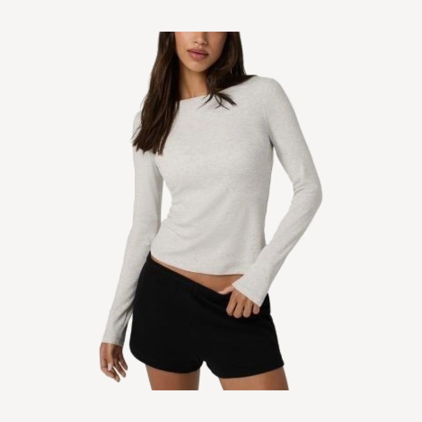 Vuori Pose Subtle Ribbed Long Sleeve Top