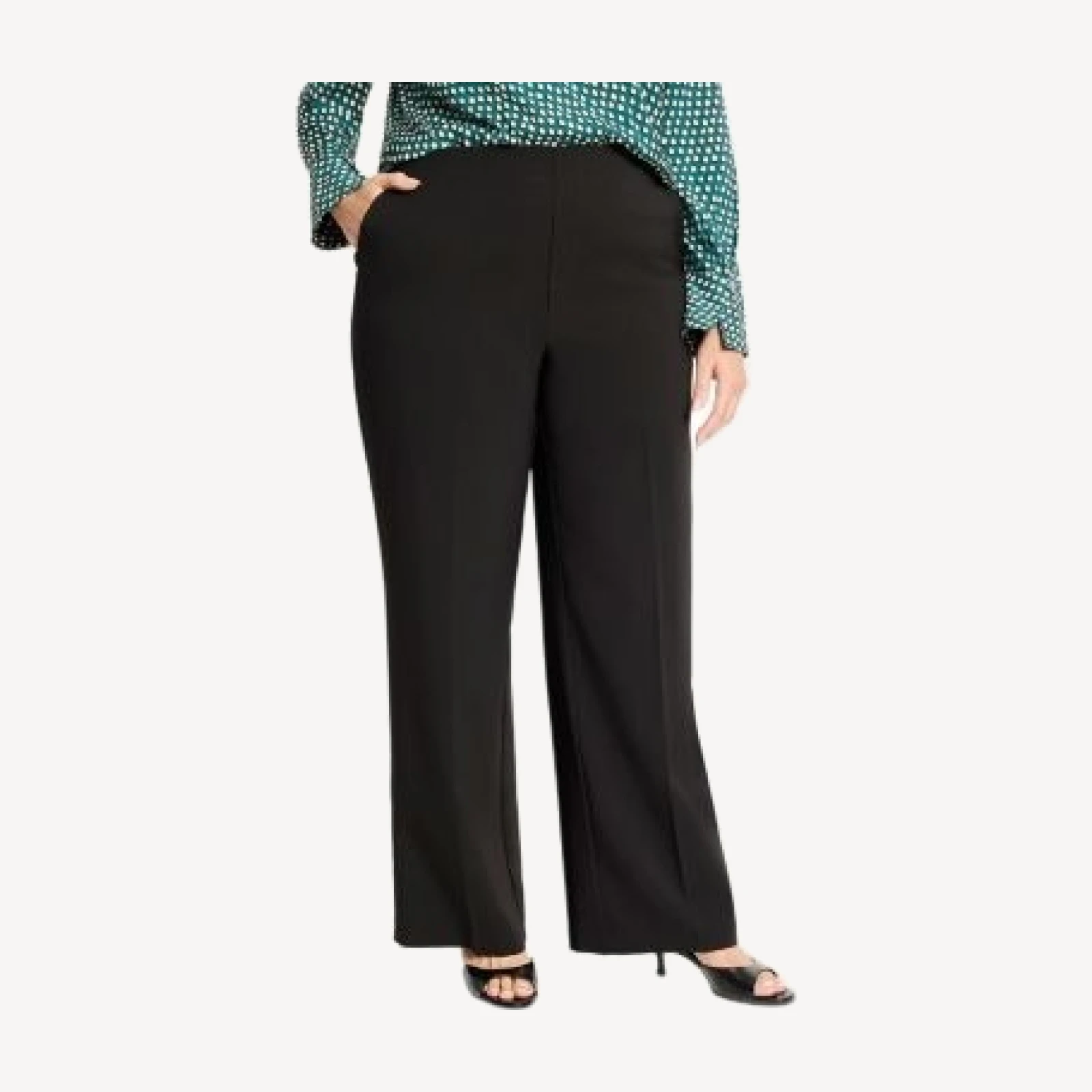 Nic+Zoe Plus Lenox Wide Leg Sleek Stretch Pants