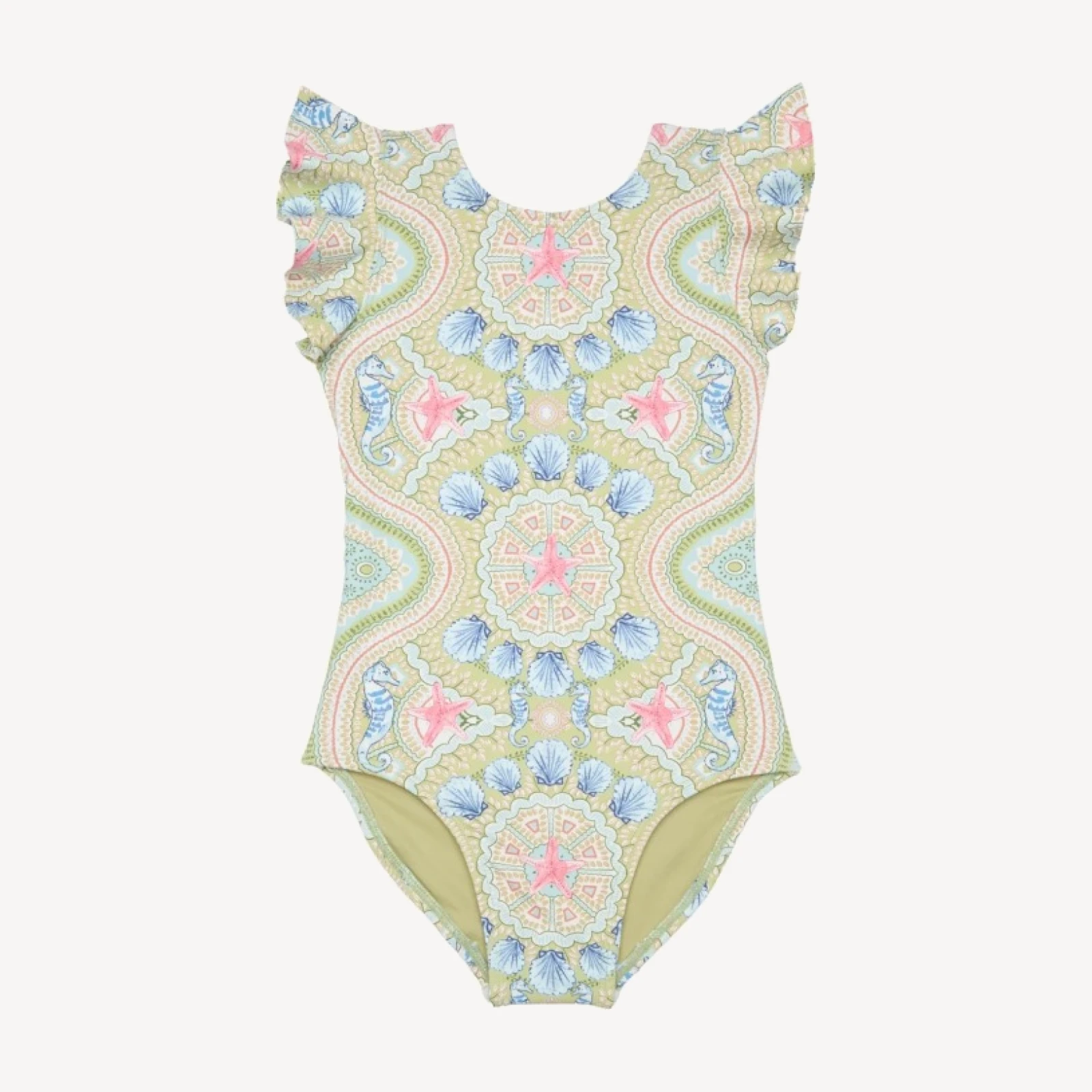 The Baby Rosie Swimsuit - Sea Scroll
