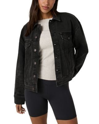 Vuori Cotton Blend Denim Trucker Jacket
