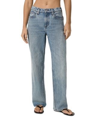 Vuori Vintage Classic Cotton Blend Mid Rise Straight Jeans
