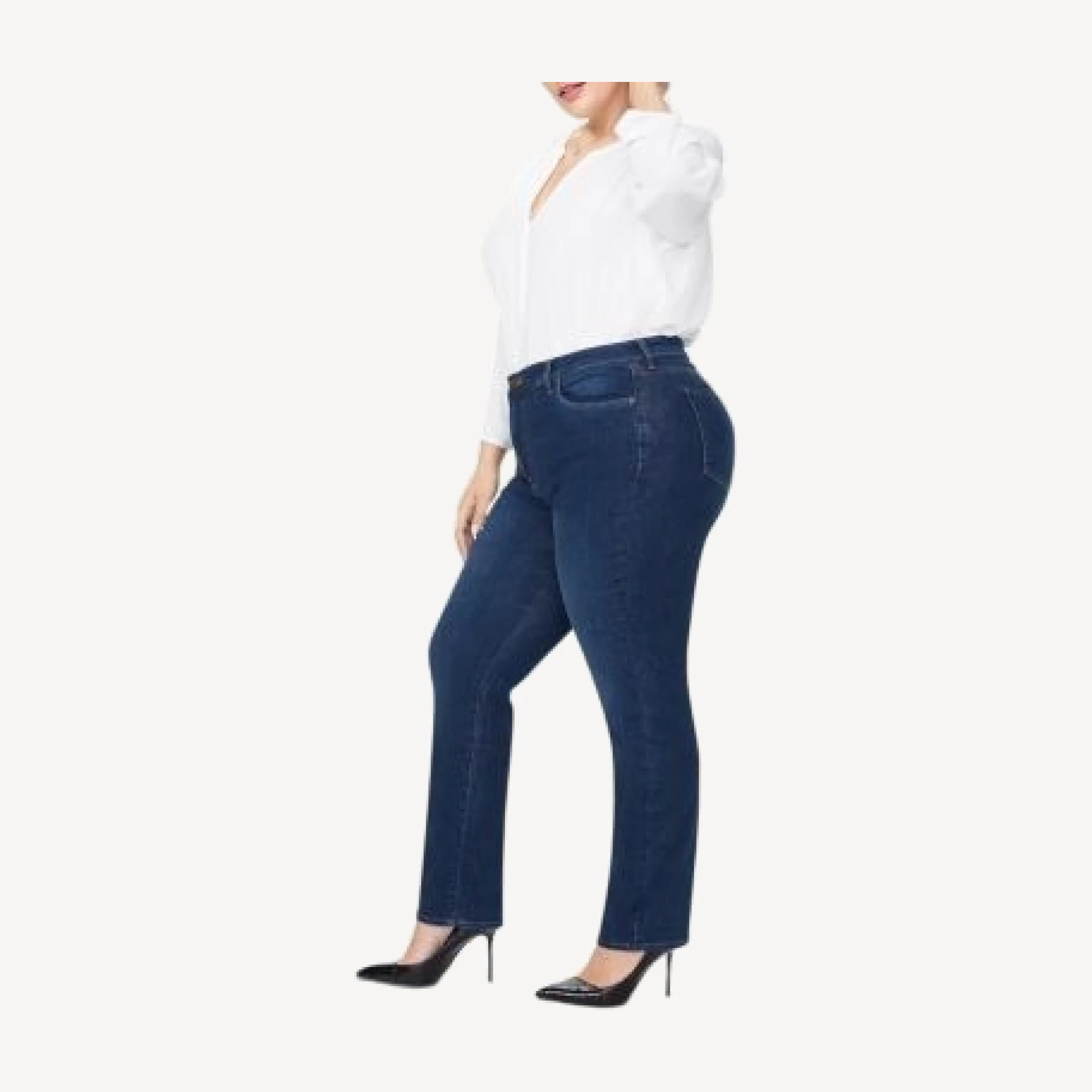 Nydj Plus Sheri High Rise Slim Jeans in Quinn
