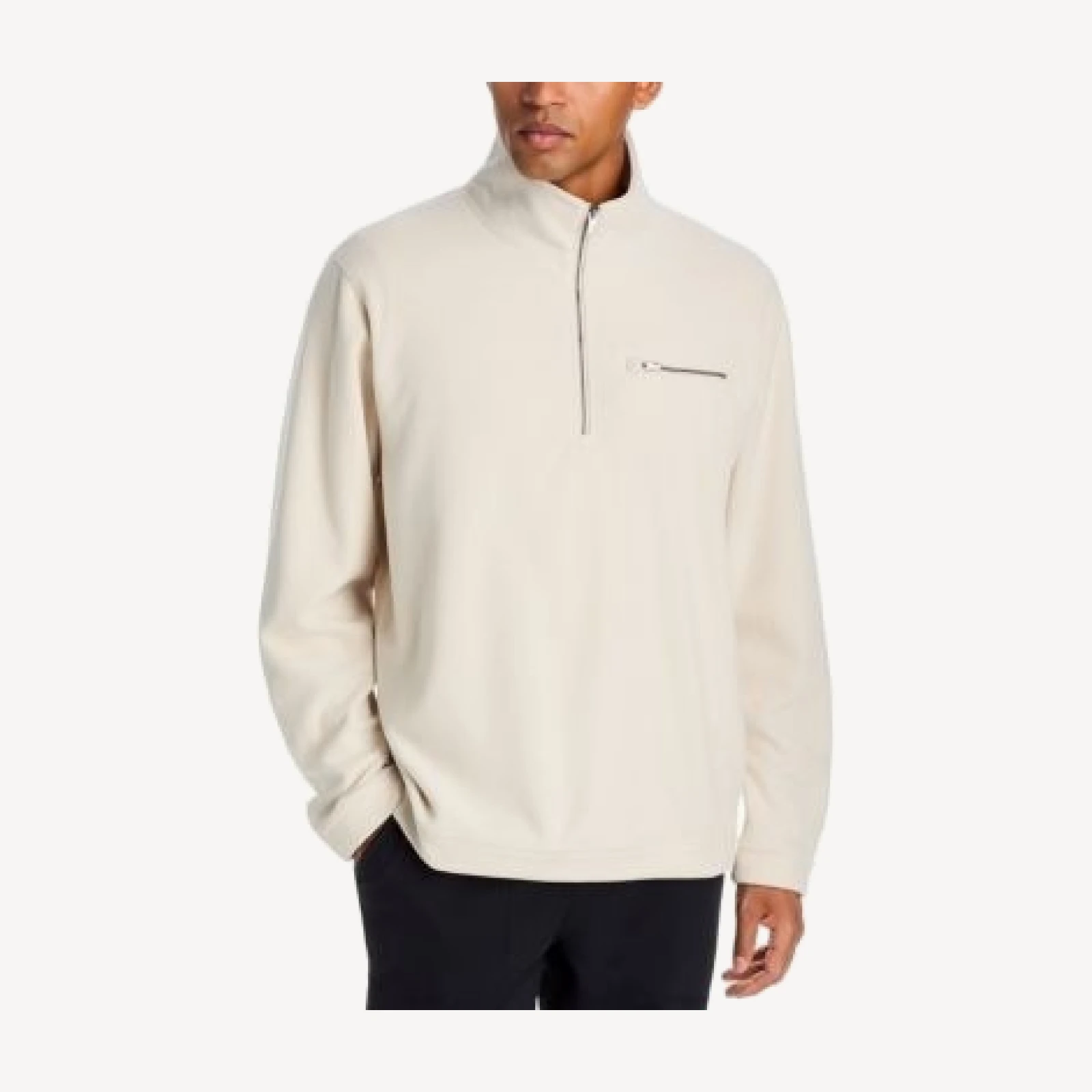 Vuori Aspen Stand Collar Quarter Zip Sweater