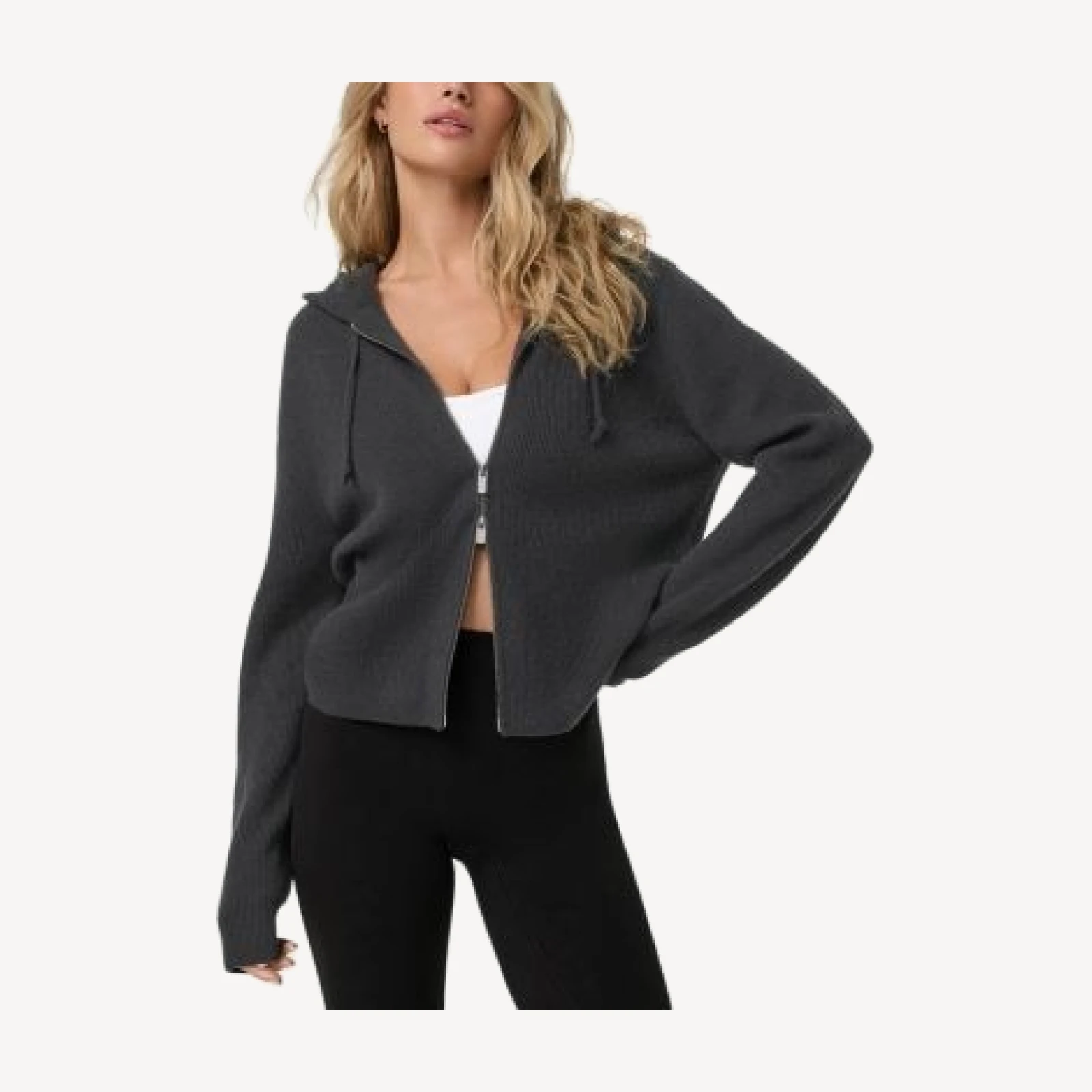 Vuori Emilie Cashmere Zippered Hoodie