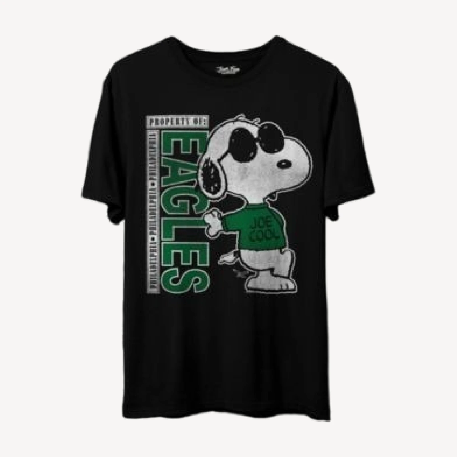 Junk Food Clothing Unisex Nfl Philadelphia Eagles Joe Cool Vertical Tee