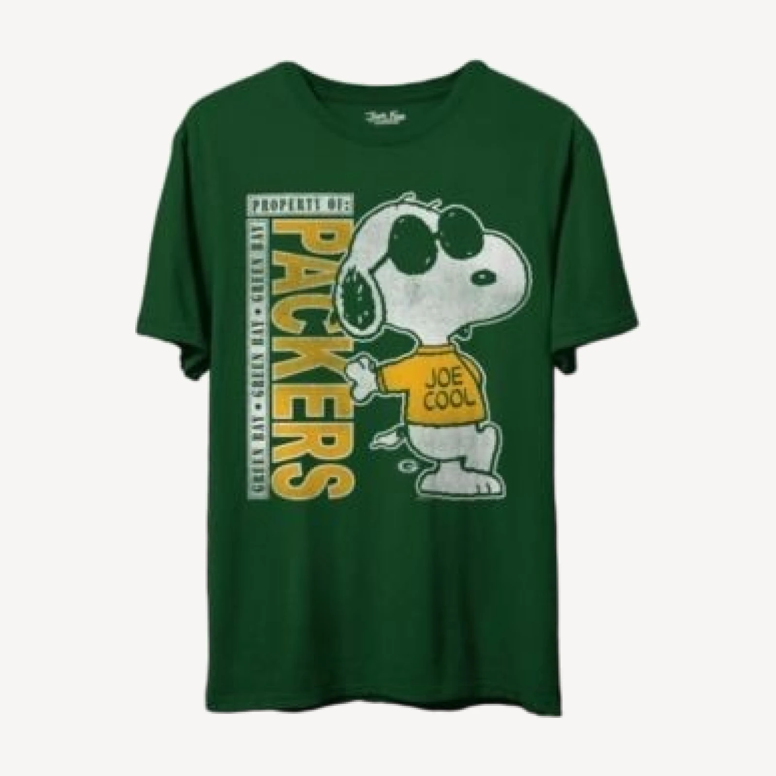 Junk Food Clothing Unisex Nfl Green Bay Packers Joe Cool Vertical Tee