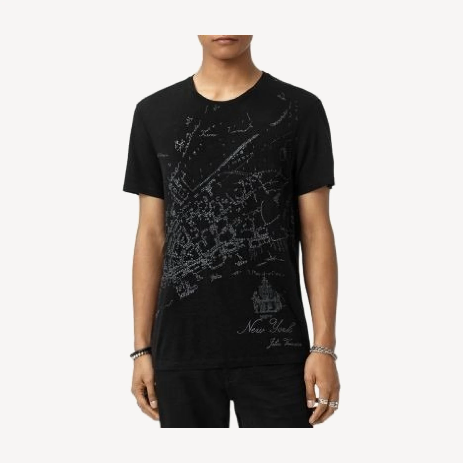 John Varvatos New York Embroidered Tee
