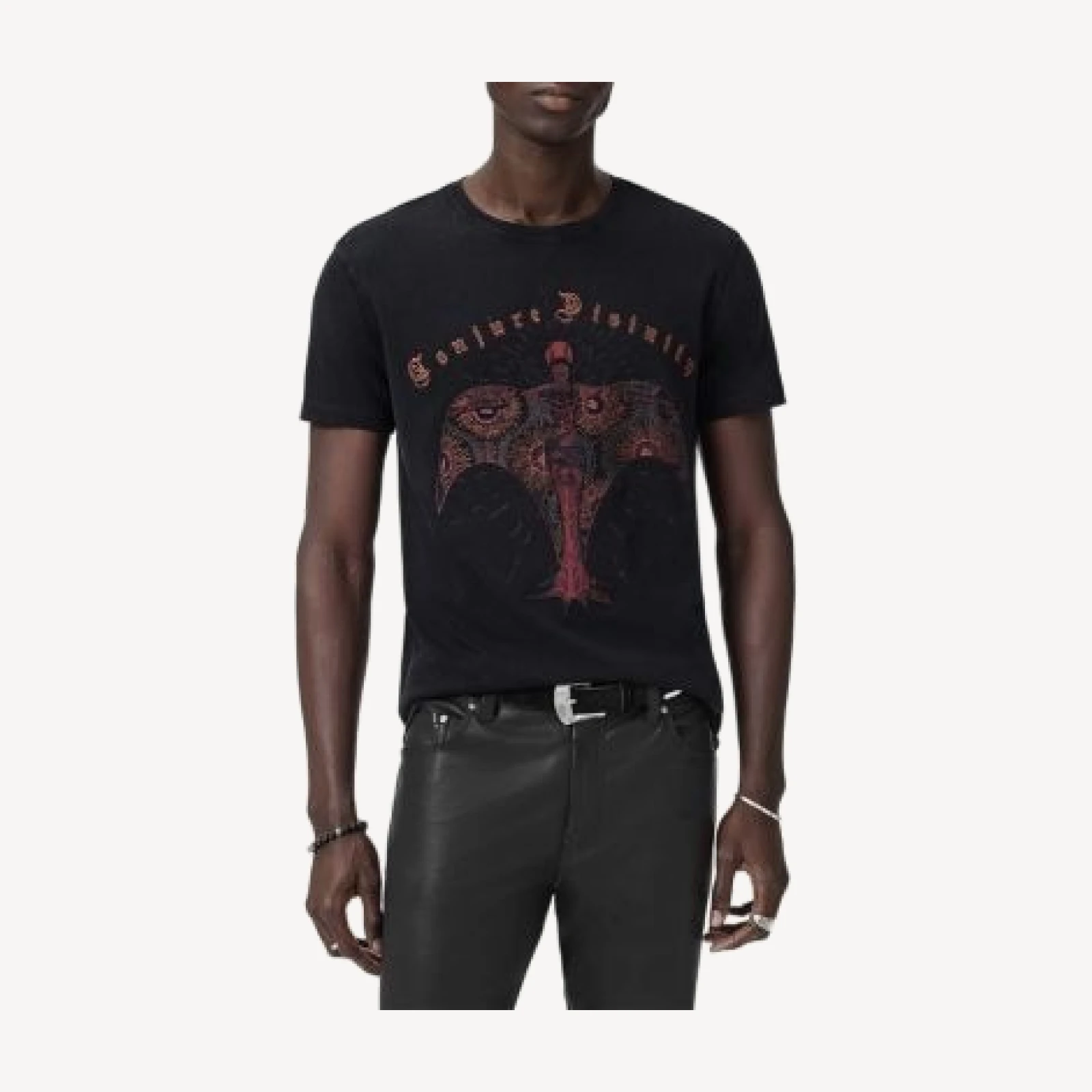 John Varvatos Deco Goddess Short Sleeve Graphic Tee