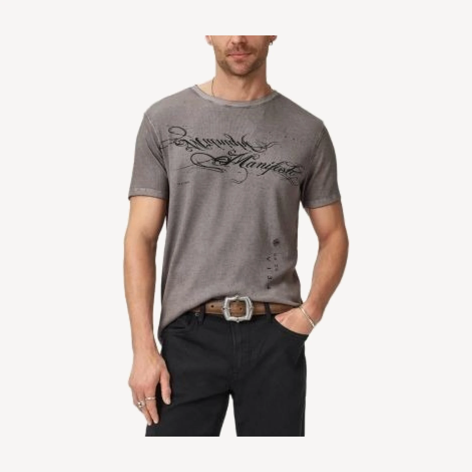John Varvatos Short Sleeve Clean Crewneck Tee