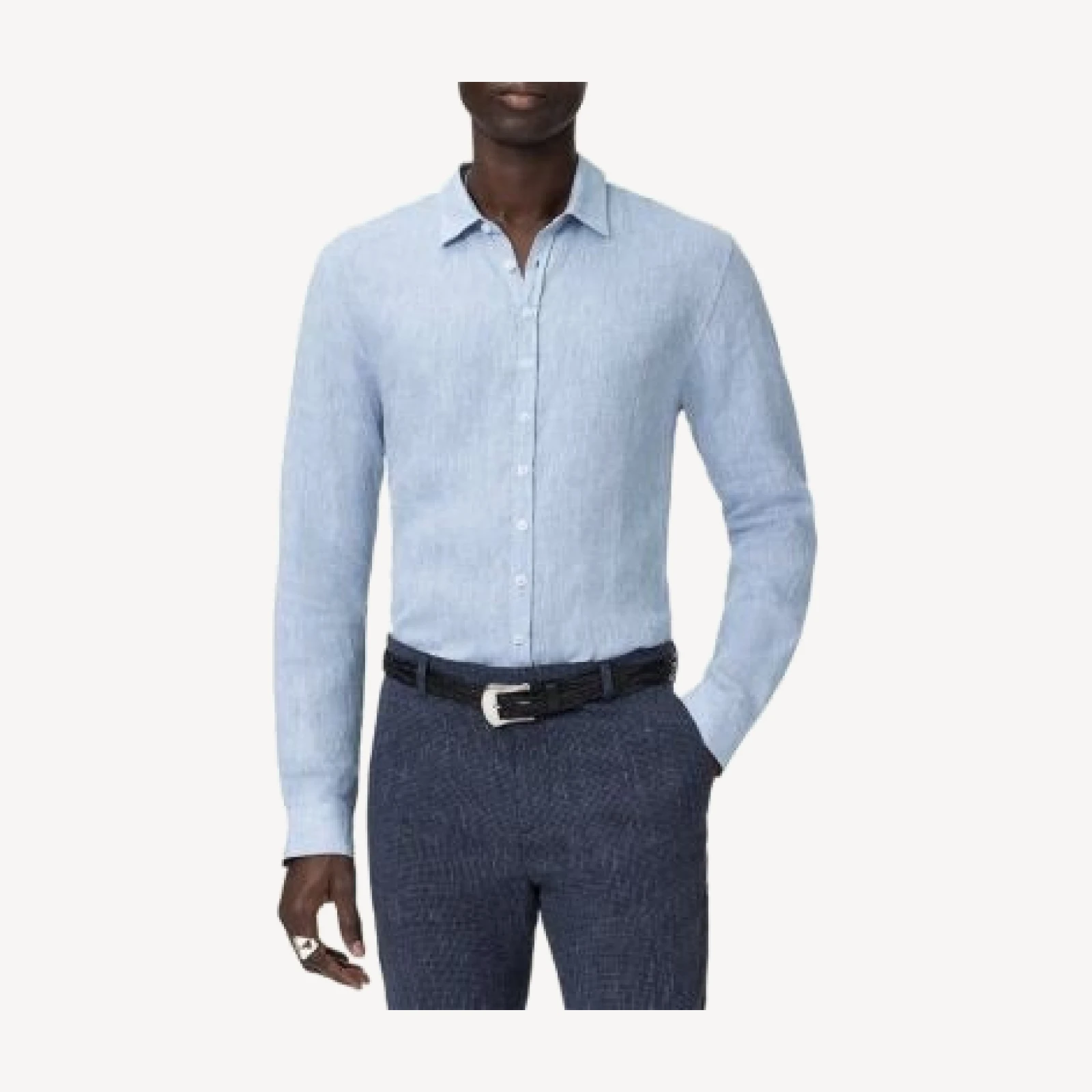 John Varvatos Bucks Linen Shirt