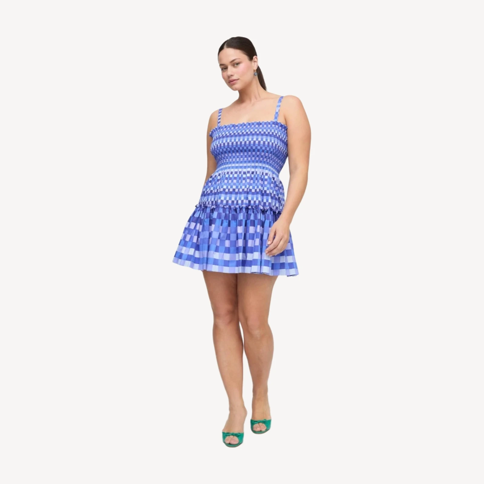 The Seraphina Mini Nap Dress - Blue Indigo Tilework