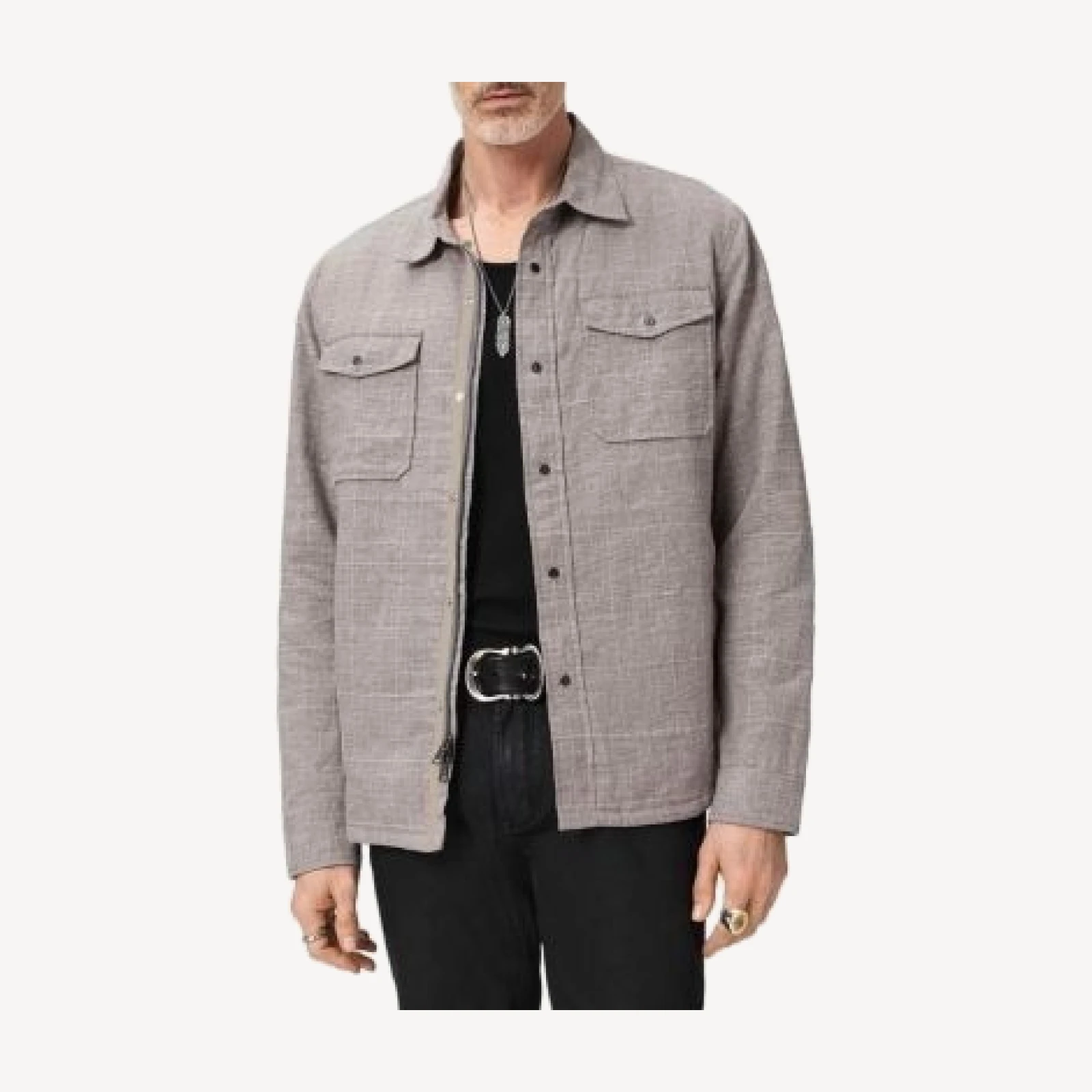 John Varvatos Jameson Quilted Shirt Jacket