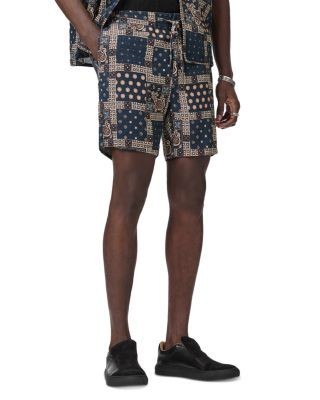 John Varvatos Daryl Linen Drawstring Shorts