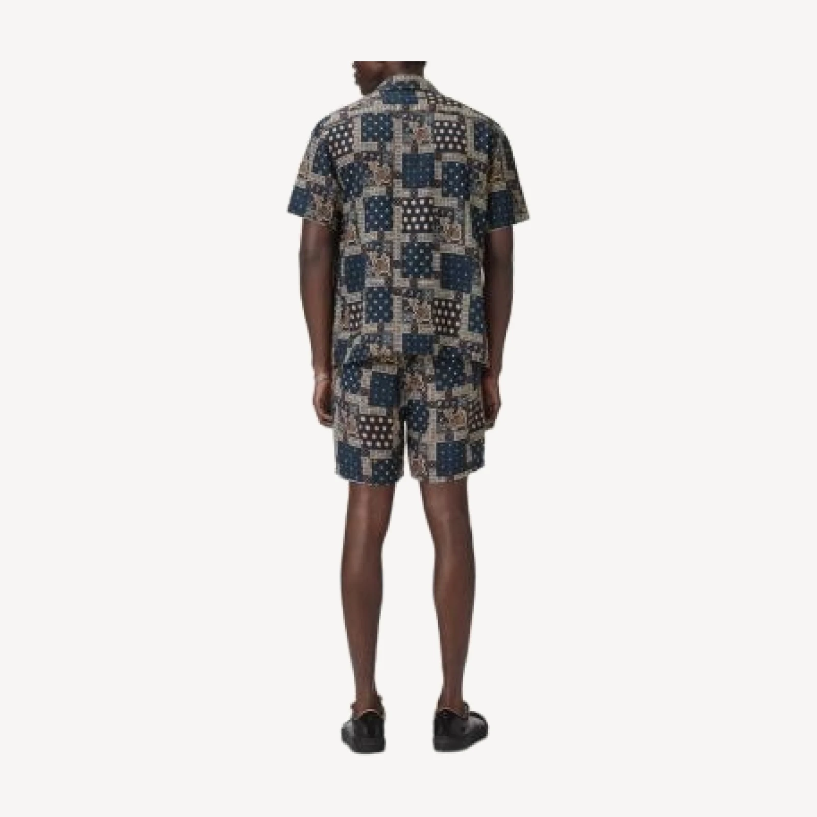 John Varvatos Daryl Linen Drawstring Shorts