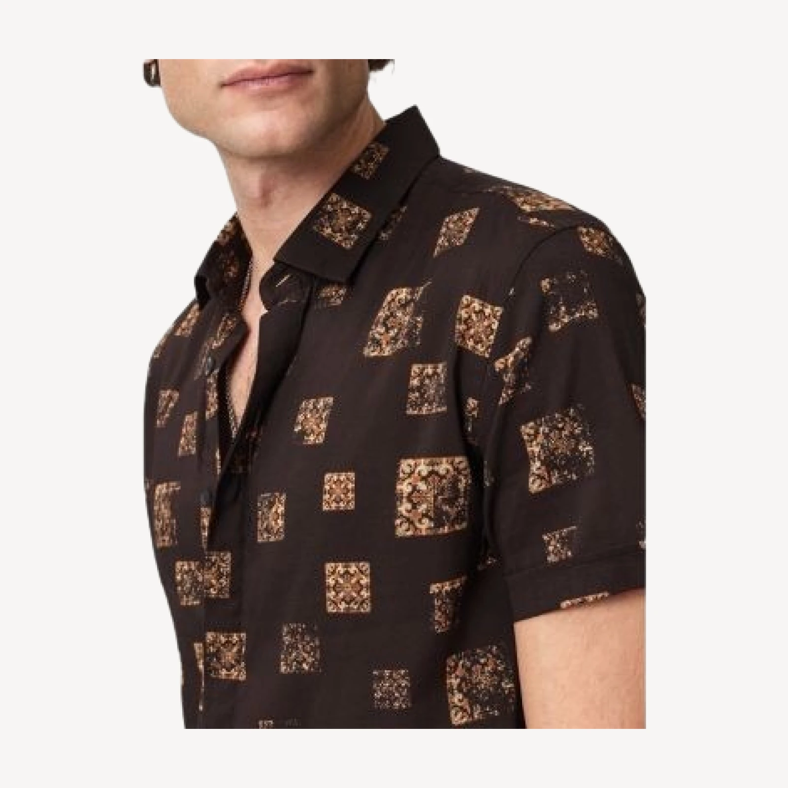 John Varvatos Loren Slim Fit Short Sleeve Shirt