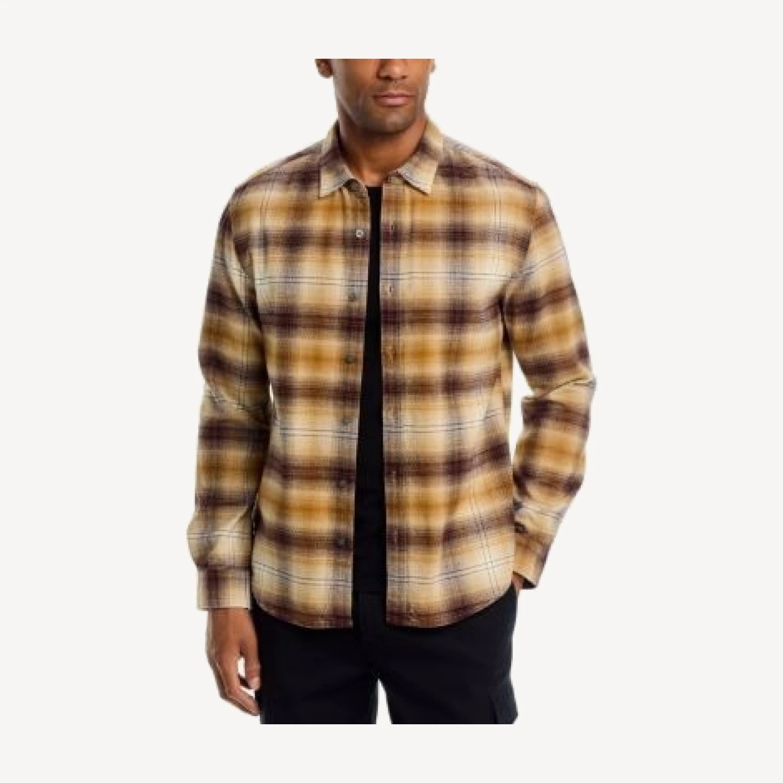John Varvatos Brindley Plaid Cotton Shirt