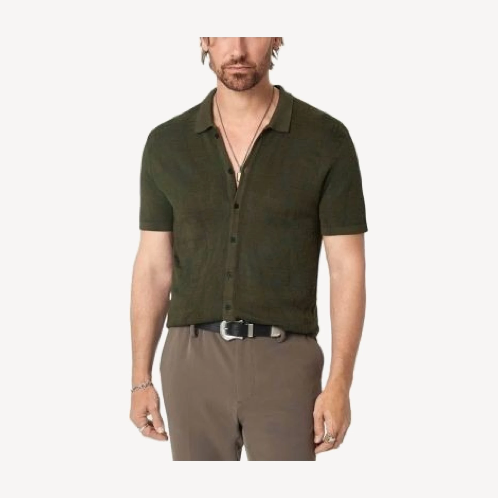 John Varvatos Cayden Cotton Blend Shirt