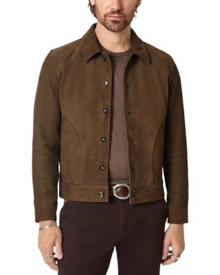 John Varvatos Douglas Seamed Leather Jacket
