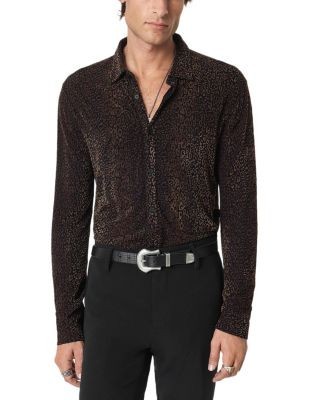 John Varvatos Finchley Leopard Print Shirt