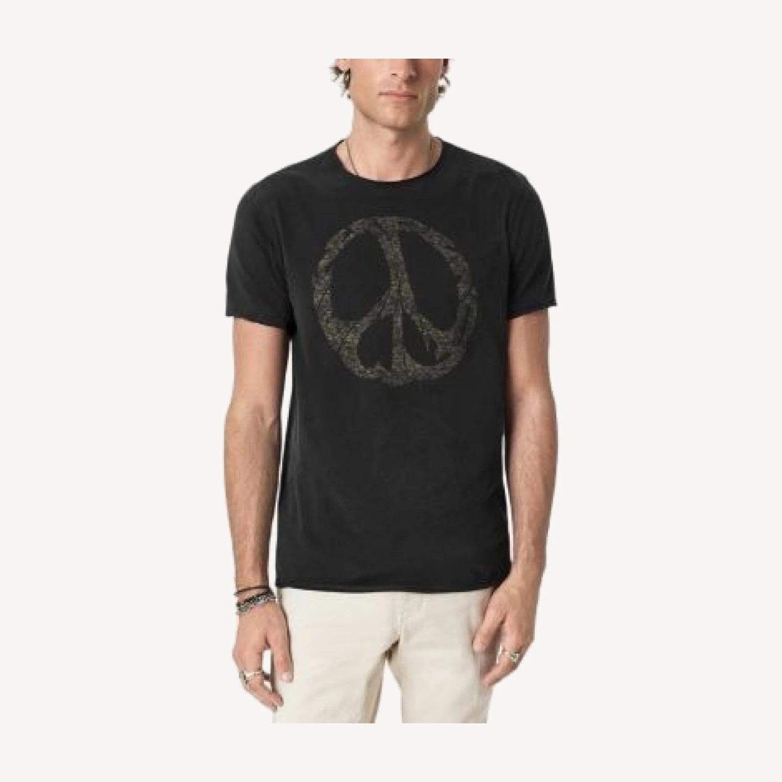 John Varvatos Raw Edge Peace Graphic T-Shirt