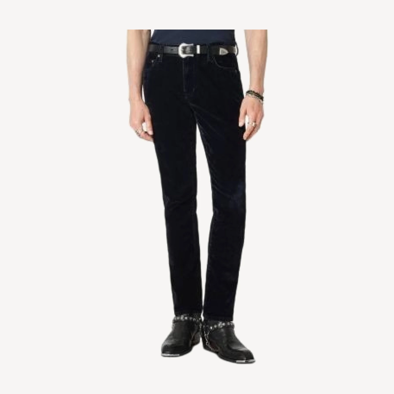 John Varvatos Pick Up Cotton Blend Slim Fit 33 Jeans in Navy