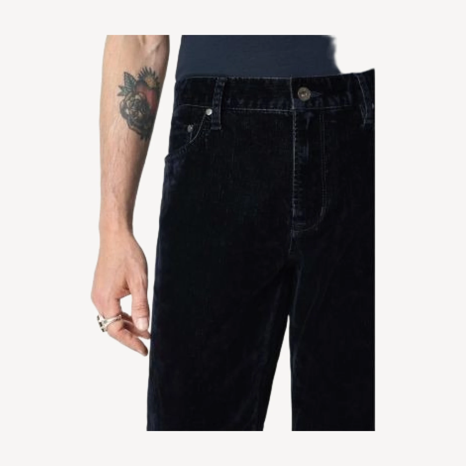John Varvatos Pick Up Cotton Blend Slim Fit 33 Jeans in Navy
