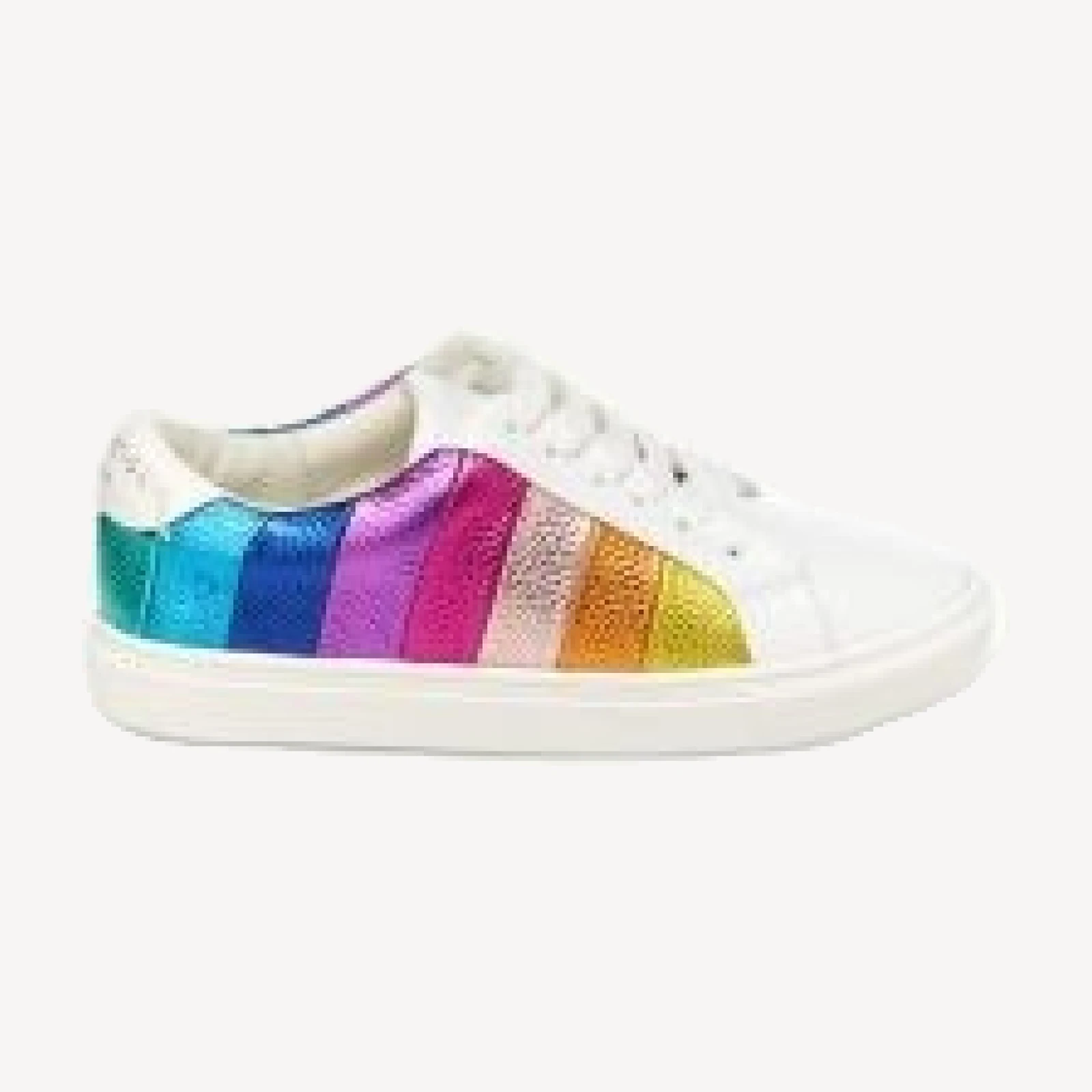 Kurt Geiger London Girls' Mini Lane Stripe Low Top Sneakers - Toddler, Little Kid, Big Kid