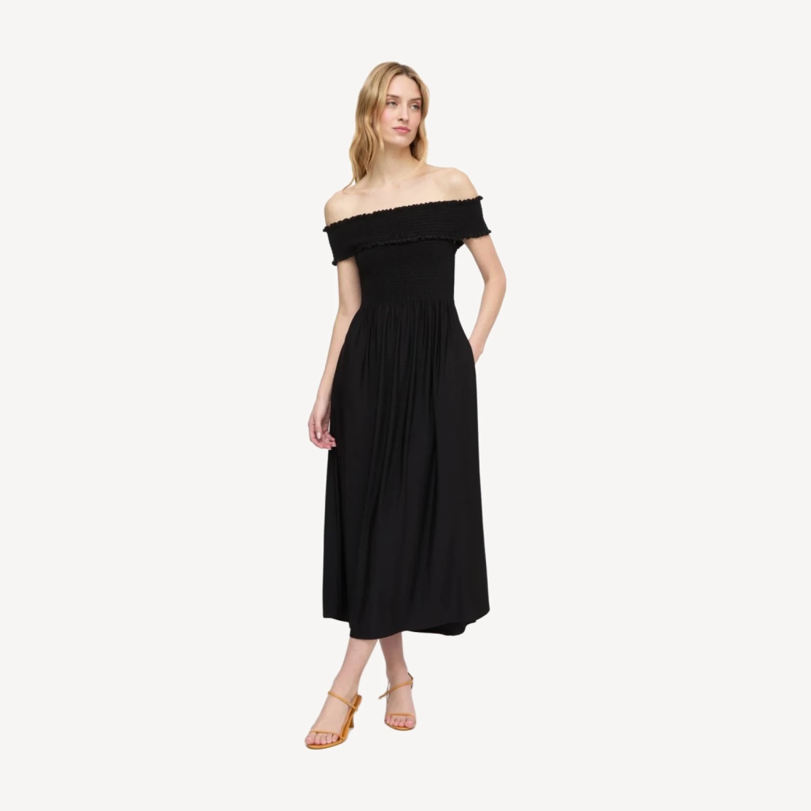 The Marguerite Nap Dress - Black