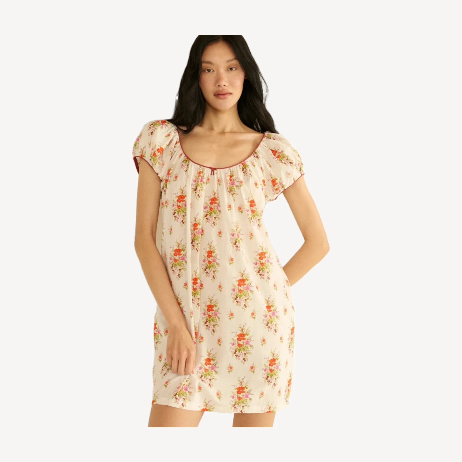 JULIA DRESS -- ROSE PETIT BOUQUET DE CHAMONIX