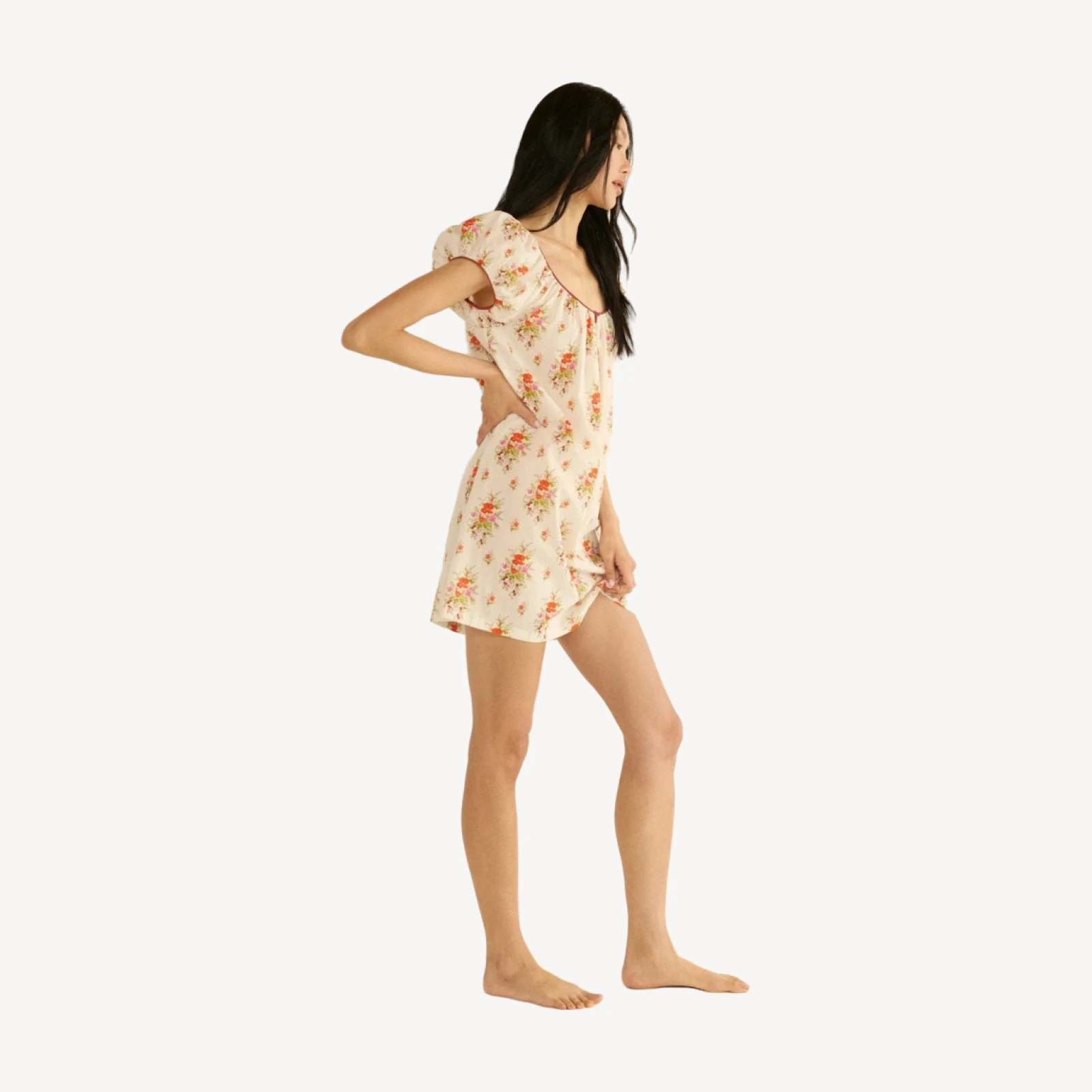 JULIA DRESS -- ROSE PETIT BOUQUET DE CHAMONIX