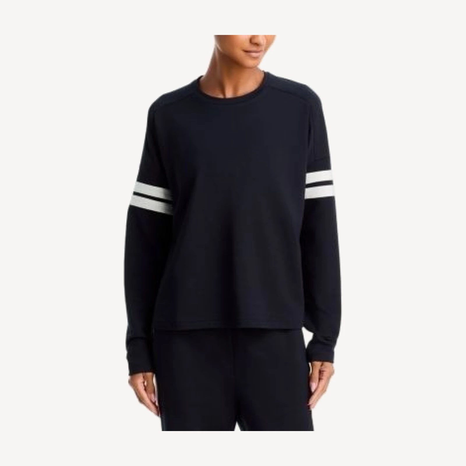 Aqua Athletic Long Sleeve Varsity Top - Exclusive