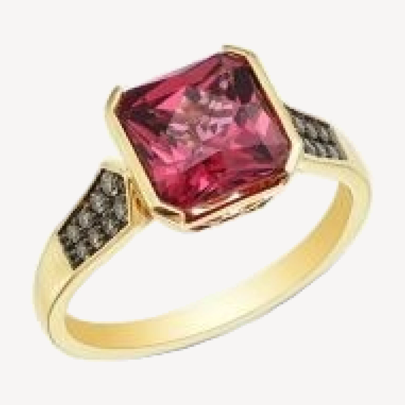 Bloomingdale's Fine Collection Rhodolite & Brown Diamond Ring in 14K Yellow Gold