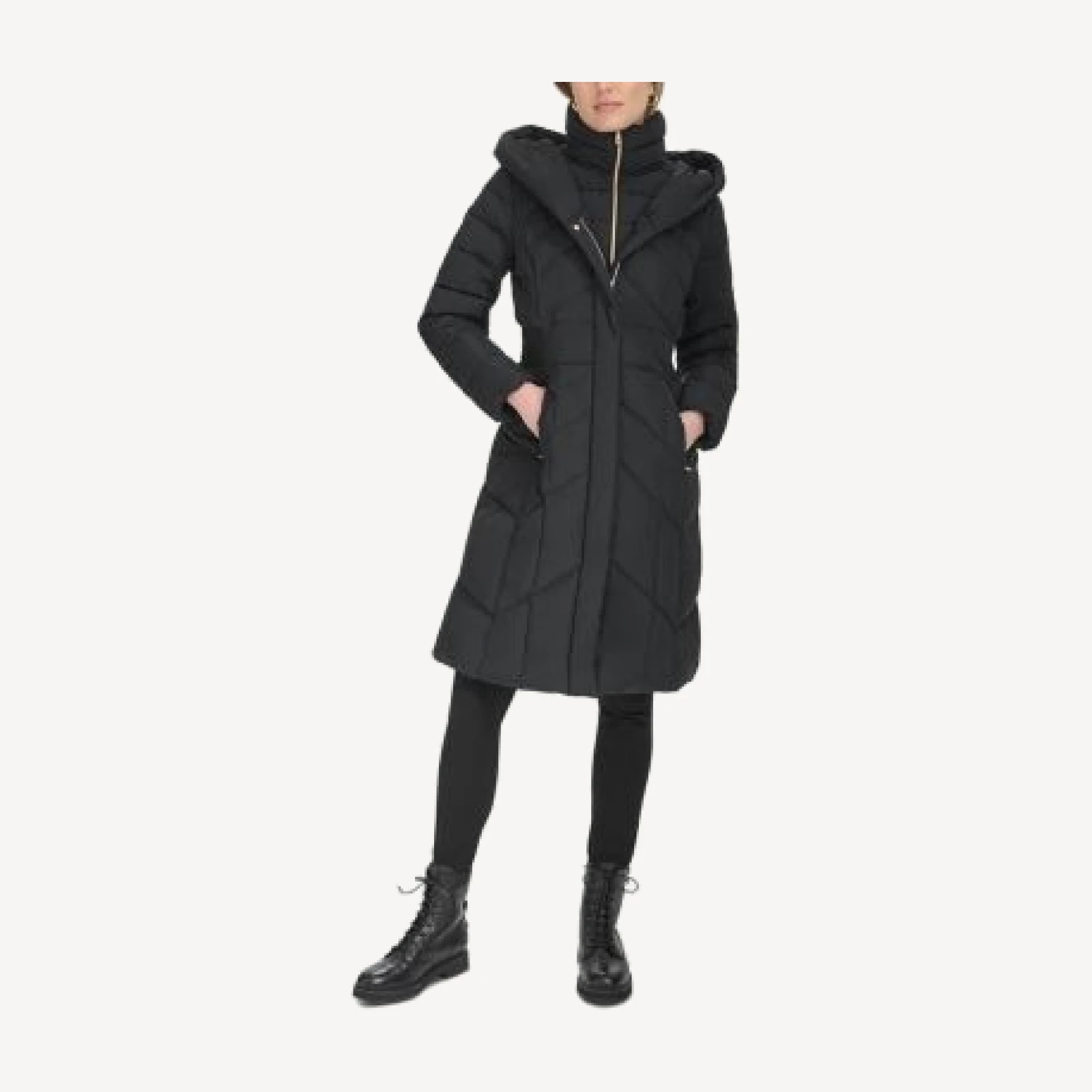 Cole Haan Hooded Puffer Coat