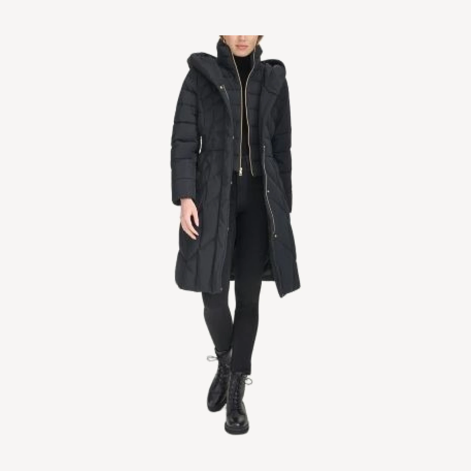 Cole Haan Hooded Puffer Coat