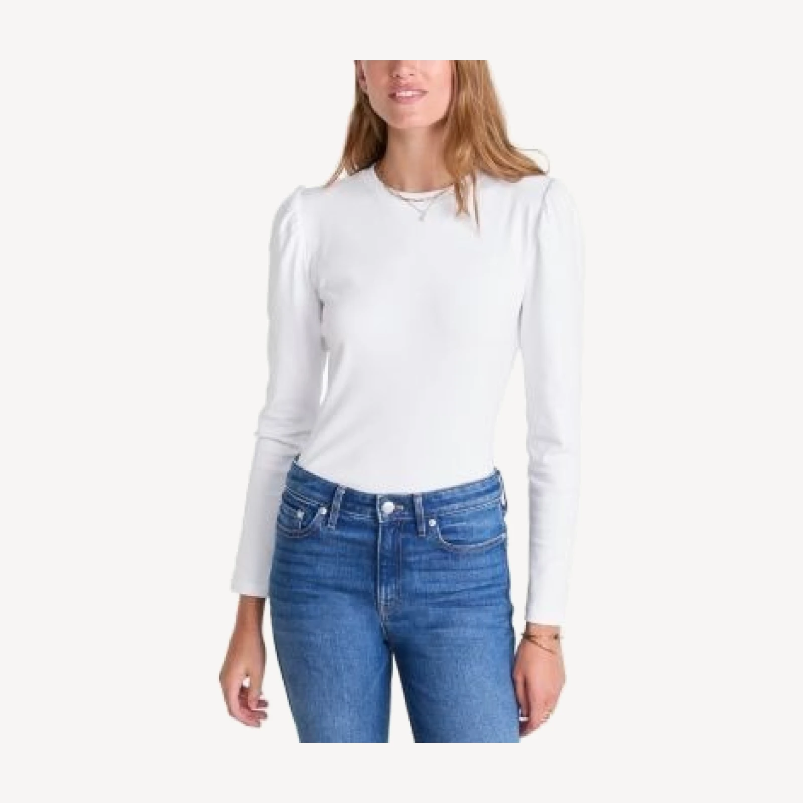 Vineyard Vines Cotton Stretch Puffed Shoulder Top