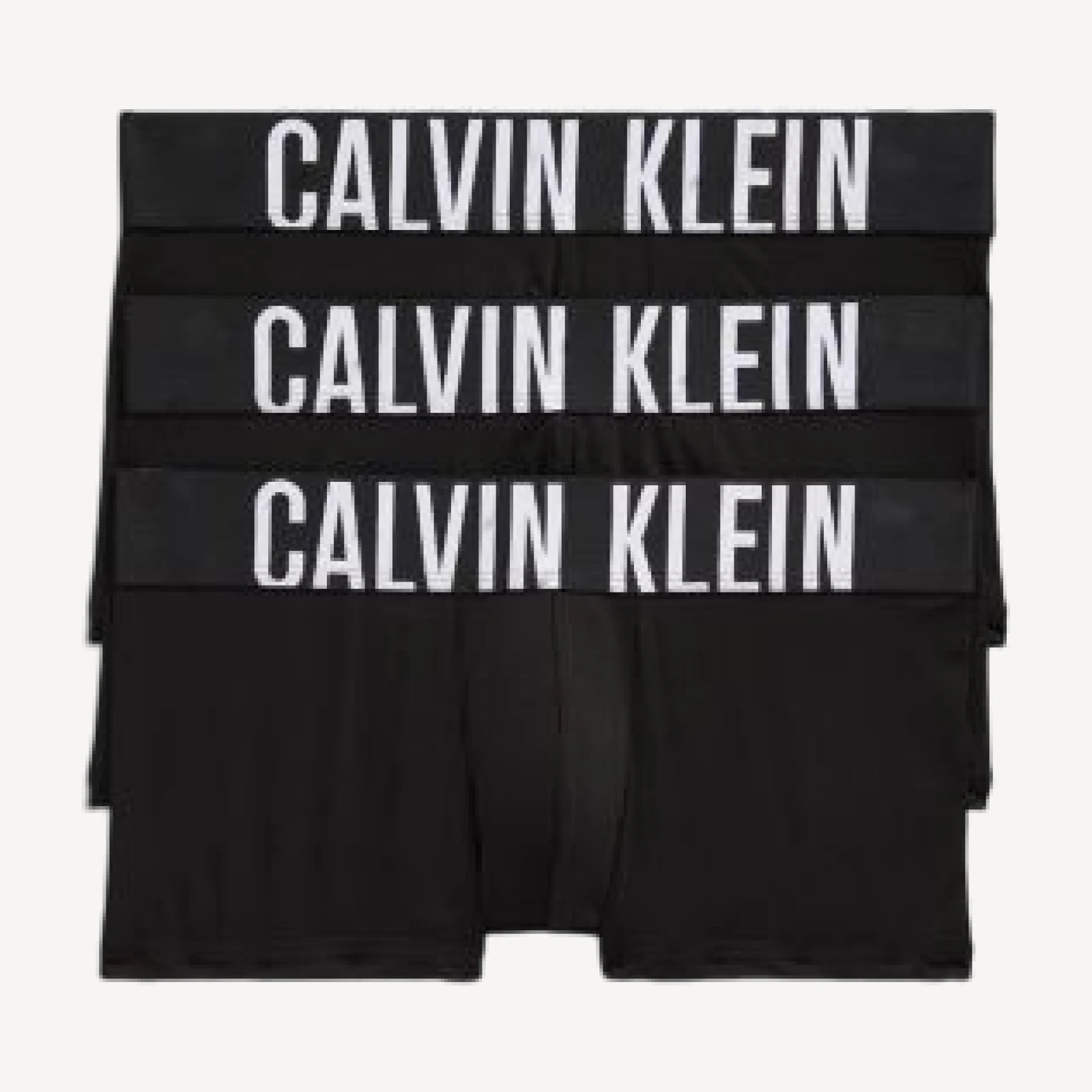 Calvin Klein Intense Power Logo Waistband Micro Low Rise Trunks, Pack of 3