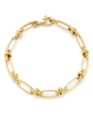 Bloomingdale's Fine Collection Paperclip Link Chain Bracelet in 14K Yellow Gold