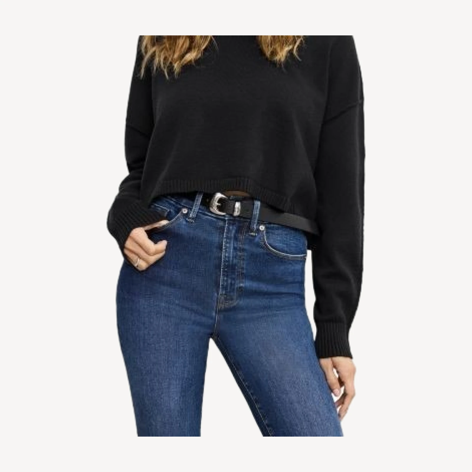 Good American Always Fits Good Classic High Rise Bootcut Jeans in Indigo446