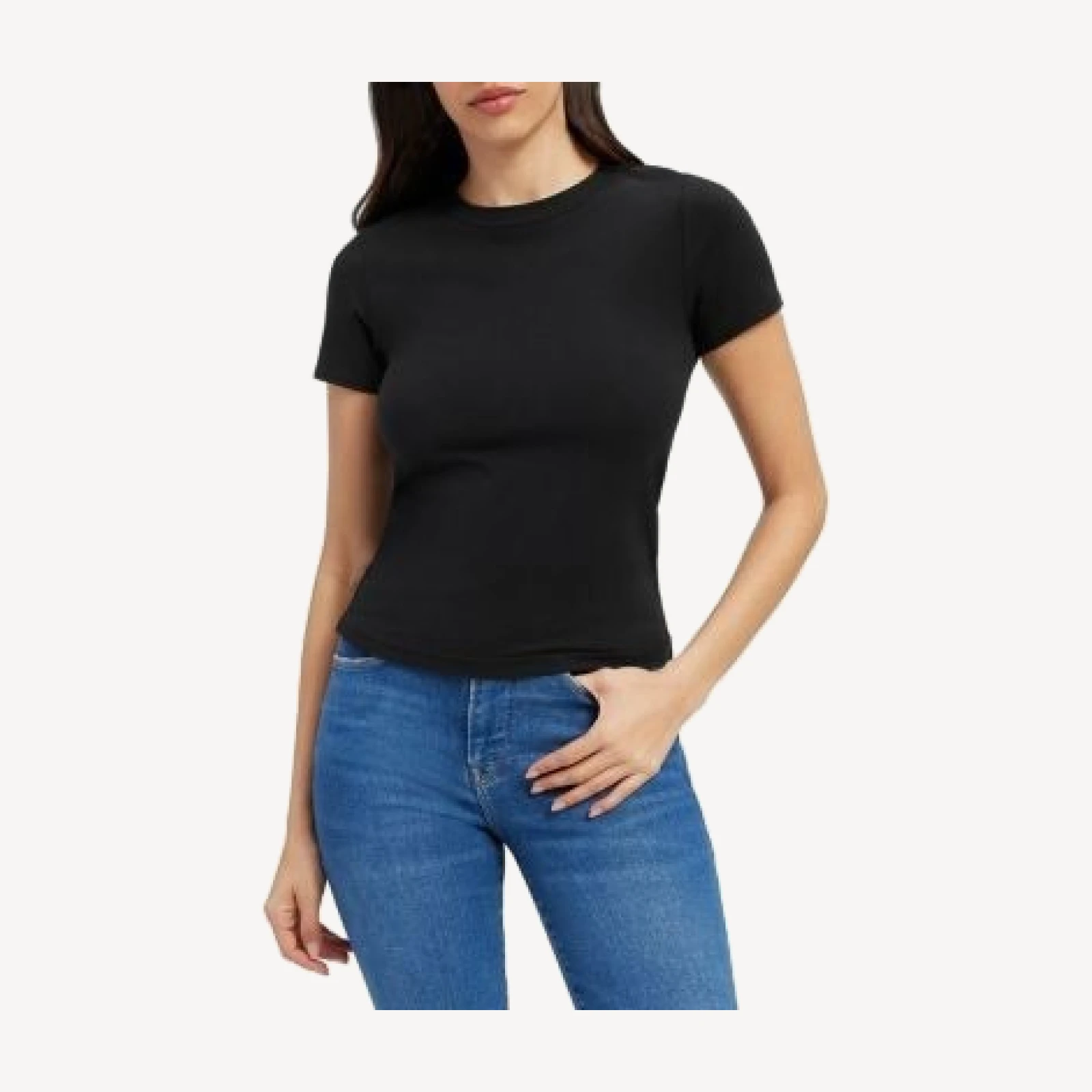 Good American Cropped Baby Tee