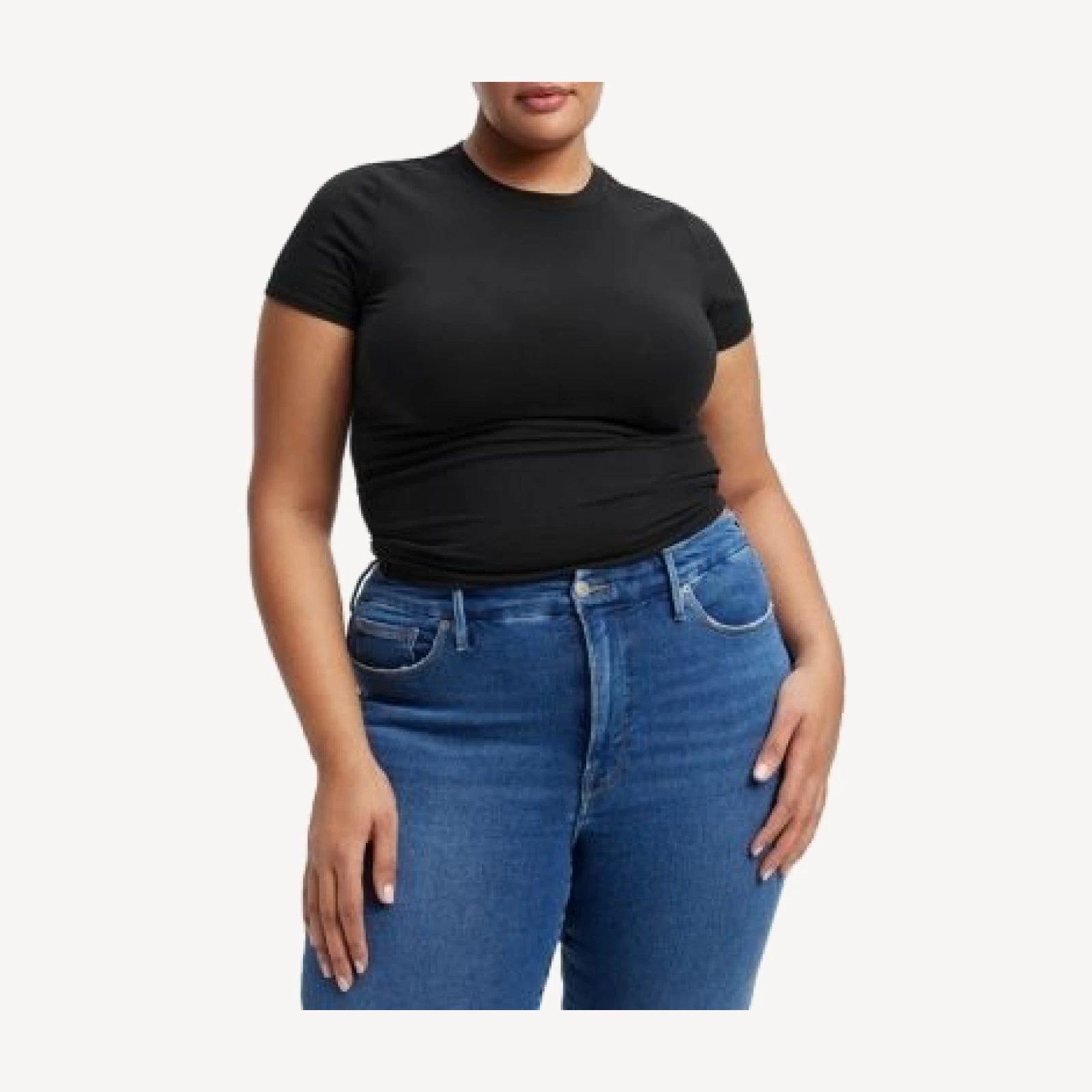 Good American Cropped Baby Tee