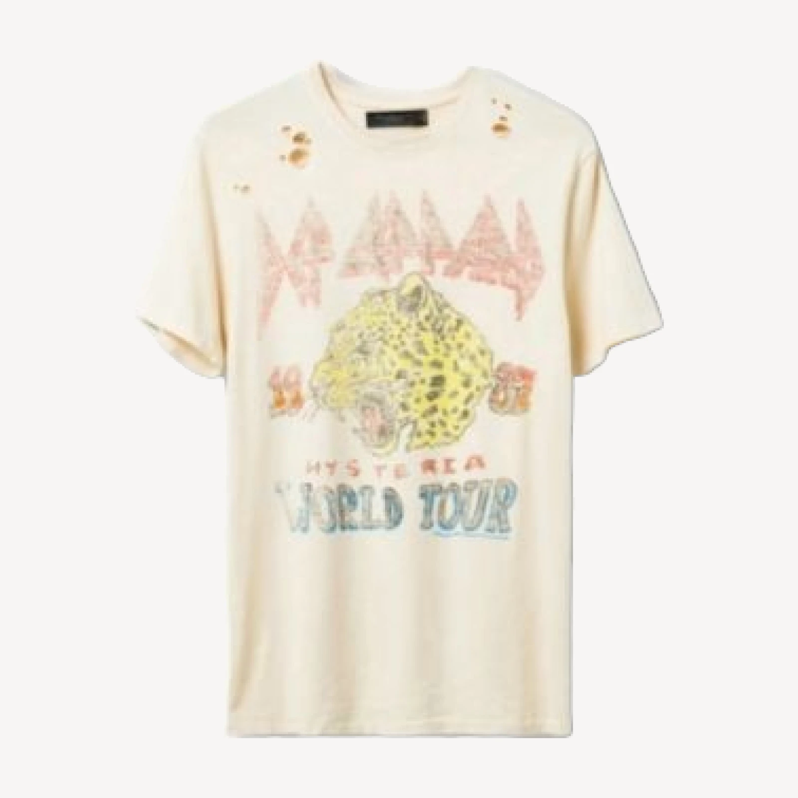 Junk Food Clothing Unisex Def Leppard Hysteria Vintage Destroy Tee